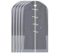 Garment Bags for Clothes Storage, Waterproof Dustproof PEVA Covers, Reusable Zip Closure, 5 Pack