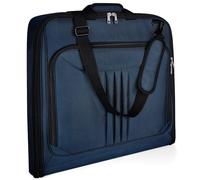 Garment Bags for Travel,Large Suit Travel Bag for Men Women with Shoulder Strap for Business Trips with Shoulder Strap,Waterproof Foldable Luggage Hanging Carry On Bags Gift, Navy, Garment Suit Bag
