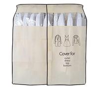 Garment Covers for Clothes Dustproof Breathable Suit Protector with Transparent Window Clothes Rail Cover for Coat Long Dresses Home Bedroom