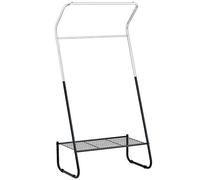 Garment Double Clothes Rail Open Wardrobe Black