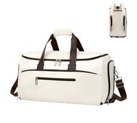 Garment Duffle Bag for Travel, 3-in-1 Garment Bags Carry On Hanging Suit Bag, White, One Size, Modern
