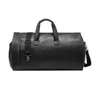 Garment Duffle Bags for Travel - PU Leather Convertible Duffel with Shoe Compartment, Waterproof Suit Bag Carry On | Business Trip Luggage for Men Women, Camping and Weekend Journeys Organizer