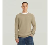 Garment Dyed Structure Knit - Beige - Men L