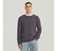 Garment Dyed Structure Knit - Dark blue - Men S