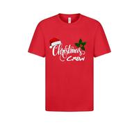 GARMENT GUARDIANS Christmas Crew T Shirts - Family Christmas T-Shirts for Men & Women, Matching Christmas Eve Outfits, Holiday T Shirt - Perfect for Xmas Looks Red
