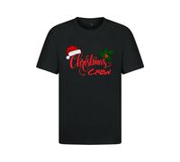 GARMENT GUARDIANS Christmas Crew T-Shirts - Family Matching Outfits for Men & Women, Perfect for Xmas Looks in Black
