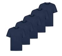 GARMENT GUARDIANS Crew Neck T Shirt for Men - Men's T-Shirts with Short Sleeve - Mens T-Shirts with Classic Fit -Multipack Plain T-Shirt - 100% Cotton Tops & T-Shirts - 5 Pack of T Shirts