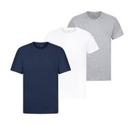 GARMENT GUARDIANS Crew Neck T-Shirt for Men - Short Sleeve, Classic Fit, Multipack Plain Tops - 100% Cotton - 3 Pack