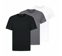 GARMENT GUARDIANS Crew Neck T-Shirt for Men - Short Sleeve, Classic Fit, Multipack Plain Tops - 100% Cotton - 3 Pack