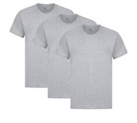 GARMENT GUARDIANS Men's Classic Fit Crew Neck Short Sleeve T-Shirt - 3 Pack of T Shirts in Sport Grey (Pack of 3), Size M