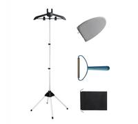 Garment hanger for steaming clothes with Ironing Gloves,Steam rack for clothes,Handheld garment steamer rack,Clothes hanger for steam ironing,Steam stand clothes,Steam iron steamer hanger standing