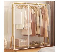 Garment Rack Cover rack dust cover clothes dustproof clothes rail cover Transparent Garment Covers with Zipper Garment Rack Protective Cover for Garment Hanging Coat Racks