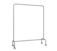 Garment rack Heavy Duty Clothes Rail, Silver Stainless Steel Clothing Rack On Wheels, Freestanding Coat Rack For Shop Home Office Bedroom Laundry Room, Load Capacity 300 Lb(Size:120X40X150CM)