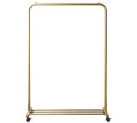 Garment Rack Heavy Duty Clothing Rack On Wheels, 2 - in - 1 Metal Clothes with Shelves for Bedroom and Boutiques, Freestanding Coat for Hanging Clothes, STO (Size : 120X40X150CM, C