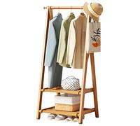 Garment Rack with Heavy-Duty Rail, Open Storage and 2-Tier Shoe Shelf for Organizing Clothes and Wardrobe