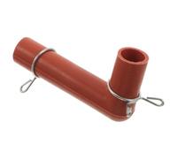 Garment Steamer Hose Elbow Connector Id 0.59 Inch Red Silicone Metal | Universal Fit for Steam Iron Hoses, Vertical Appliances and Tight Spaces, Tool-free Installation, Reduced Resistance, Repair