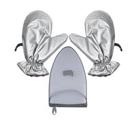 Garment Steamer Ironing Gloves, Heatproof Clothing Mitt, Grey, Steaming Protection Glove, Heat Resistant Hand Guard, For Men Women Teens Adults Family Travel Home