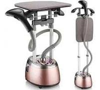 Garment Steamer Professional Heavy Duty Upright Fabric Steamer - 6 Steam Levels - 1.7L Water Tank - Fabric Brush/Ironing Board/Hangers Included - Clothes Steamer For Hanging Garments