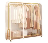 Garment Suit Bag,2PCS Hanging Clothes Cover,Coat Hanger Dust Cover, Household Cloakroom, Floor Type Double Pole Clothing Storage(150 * 50 * 150)