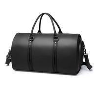 Garment Travel Duffle Bag, Foldable Carry-On with Shoulder Strap and Shoe Compartment, 2-in-1 Hanging Suitcase for Business Trips