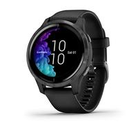 Garmin 010-02173-11 Venu, GPS Smartwatch with Bright Touchscreen Display, Features Music, Body Energy Monitoring, Animated Workouts, Pulse Ox Sensor and More, Black