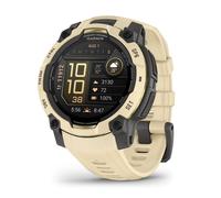Garmin Instinct 3, 45mm AMOLED Rugged GPS Smartwatch,Built in Sports Apps and Health Monitoring, LED Flashlight, Shock Resistant, 10ATM, Up to 18 days Battery Life, Citrine/Grey