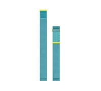 Garmin 22mm Quick Release ComfortFit fabric bands, Original accessory, Compatible with a range of Garmin smartwatches, Turquoise/AMP Yellow