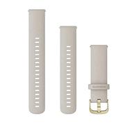 Garmin 18mm Quick Release Silicone Strap Beige Fits vivomove 3s, vivoactive 4s, venu 2S, Forerunner 255S Series, Easy to Click On and Off, No Tools Required
