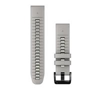 Garmin QuickFit® 22mm Silicone Watch Band – Compatible with Garmin smartwatches, Beige/Silver
