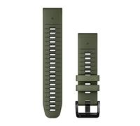 Garmin 22mm QuickFit watch band, Silicone, Moss/Graphite