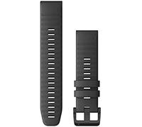 Garmin 22mm QuickFit watch band, Silicone, Slate Grey | Official Garmin watch band, fits select fēnix, instinct & more, ideal for daily wear, sports & daily wear, sweat resistant