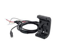 Garmin Amps Rugged Mount With Audio/power Cable Black