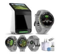 Garmin Approach R50 Premium Golf Launch Monitor and Simulators with Carrying Case, Advanced Ball and Club Metrics + Garmin Approach S70 Premium GPS Golf WatchS, Gray (42mm) Bundle