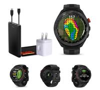 Garmin Approach S70 Golf GPS Watch AMOLED 47mm (Black) Fitness Bundle | For Golf, Course Navigation & Training | 1.2" Touchscreen Display | 42,000 Preloaded Courses | Fitness Tracking