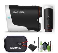 Garmin Approach Z30 Golf Laser Range Finder 400 Yards Away Laser Golfing Rangefinder with 6X Magnification, Magnetic Cart Mount and Vibration Bundle with Cleaning Kit