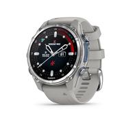 Garmin Descent Mk3 Watch Style-Dive Computer, 43mm, Steel with Fog Gray Band