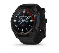 Garmin Descent™ Mk3i - 43 mm Carbon Grey DLC Titanium with Black Silicone Band Black