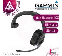 Garmin dezl Headset 100 Wireless Bluetooth Trucking Headphones with Boom Mic