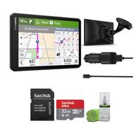 Garmin Dezl OTR720 GPS Truck Navigator 7" Large Display Touchscreen, Commercial GPS Navigation for Semi Trucker Driver Bundle with 32GB SD Memory Card + LCD Cleaning Kit