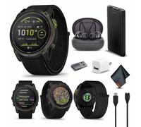 Garmin Enduro 3, Solar, Sapphire GPS Smartwatch (Carbon Gray) Bundle | For Running, Training & Health | 90-Day Battery | Multisport GPS | Built-In Flashlight