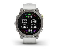 Garmin epix Gen 2, Premium active smartwatch, Health and wellness features, touchscreen AMOLED display, adventure watch with advanced features, white titanium