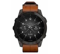 Garmin EPIX Gen 2 Sapphire Black Carbon with Chestnut Leather Strap Smartwatch 010-02582-30