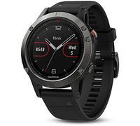 Garmin Fenix 5 Multisport GPS Watch with Black Band, Outdoor Navigation and Wrist-Based Heart Rate - Slate Grey