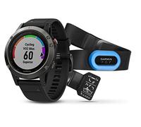 Garmin Fenix 5 Wearable Performer Bundle/Premium HRM-Run Brustgurt Grey/Black 2017 Bike Computer with Heart Rate Monitor