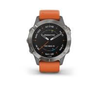 Garmin fēnix 6 Sapphire Orange Silicone Strap Smartwatch