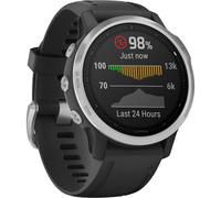 Garmin fenix 6S Multisport GPS Smartwatch (42mm, Silver / Black Band)