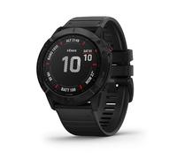 Garmin Fenix 6X Pro, Premium Multisport GPS Watch, Features Mapping, Music, Grade-Adjusted Pace Monitoring and Pulse Ox Sensors, Black with Black Band