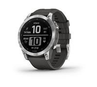 Garmin fenix 7 3.3 cm (1.3") MIP 47 mm Digital 260 x 260 pixels Touchscreen Silver Wi-Fi GPS (satellite)