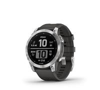 Garmin fenix 7 3.3 cm (1.3") MIP 47 mm Digital 260 x 260 pixels Touchscreen Silver Wi-Fi GPS (satellite)