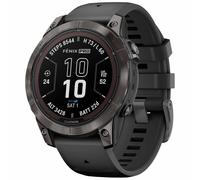 Garmin Fenix® 7X Sapphire Solar Edition Carbon Grey DLC Titanium with Carbon Grey DLC Vented Titanium Band Smartwatch 010-02541-27